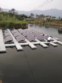 Floating solar mounting systems